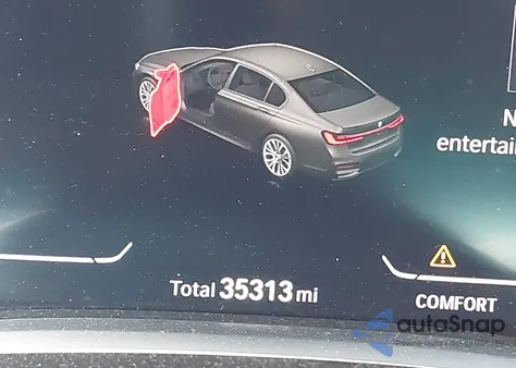 2022 BMW 750 I xDrive from USA, damaged, VIN WBA7U2C02NCG85361